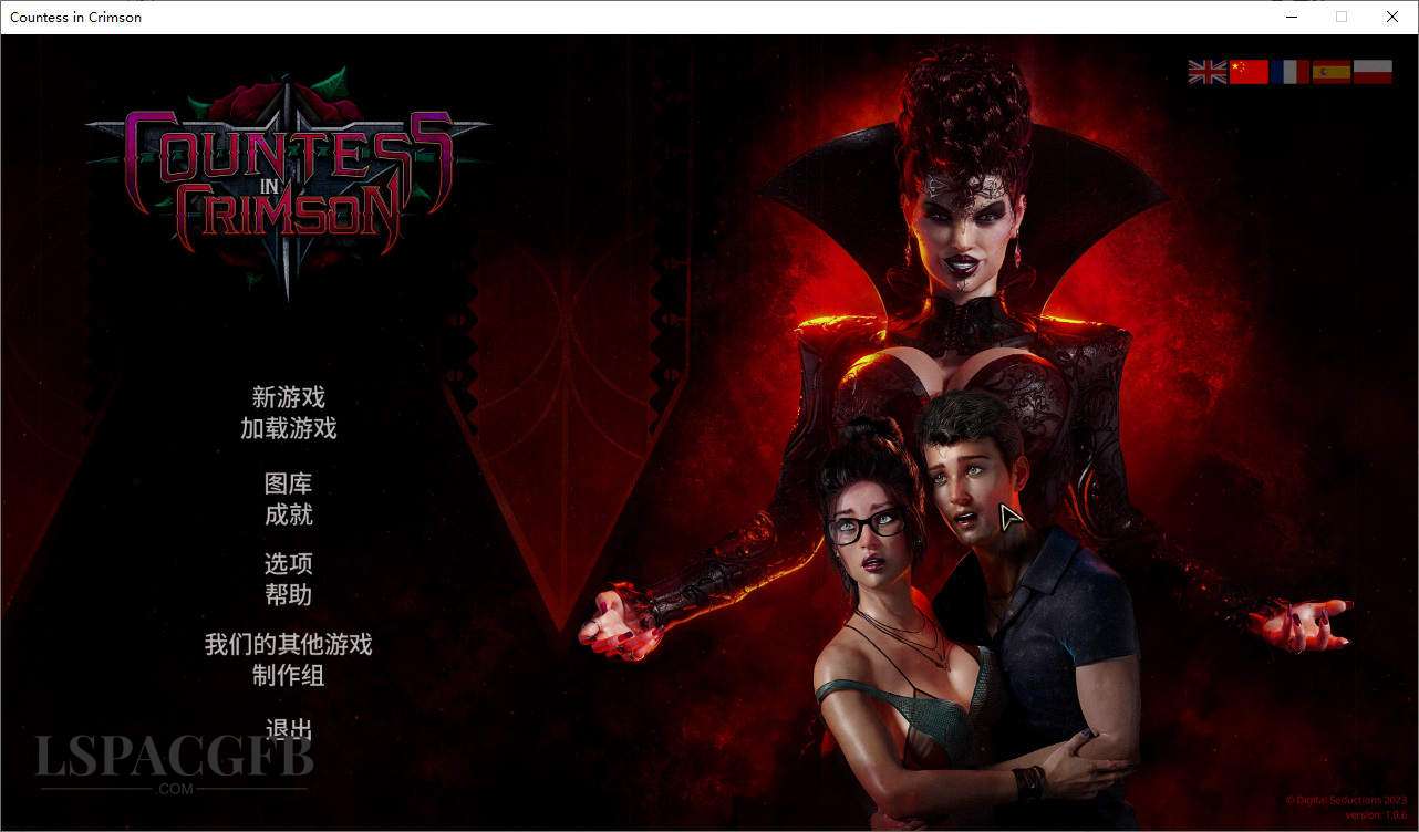 【欧美SLG/汉化/动态】猩红女伯爵 Countess in Crimson V2.1.0 官方中文步兵版+全画廊解锁【PC/11G】