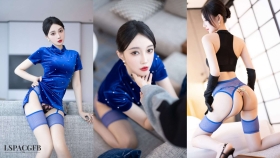 玥儿玥_蓝色旗袍_内购无水版_[91P-2.25GB]